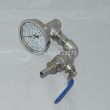 Wort chiller termómetro y válvula de control Home Brewing
