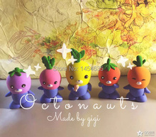 5 unids/set conjunto Octonauts Tunip muñecas de arcilla Vegimals arcilla bricolaje capitán celadon Peso Dashi Kwazii regalo de los cabritos envío libre C039