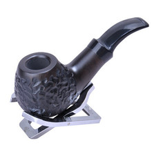 2015 Brand Smoking Pipe New 1x Durable Wooden Smoking Tobacco Pipes, Brown Color Ebony Tube for Smoking Free Shipping