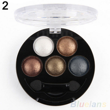 5 Colors Professional Cosmetic Palette Bare Makeup Tool Smoky Shimmer Eye Shadow 4DZB