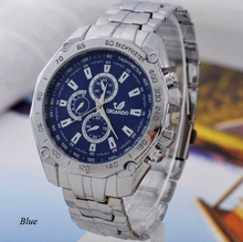 2015 Mens relojes de primeras marcas de lujo del cuarzo reloj de acero inoxidable relojes relojes para hombre relogios masculinos relojes reloj hombre
