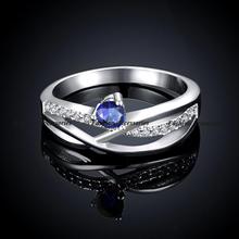 New Wholesale Fashion Brand CZ Diamond Jewelry For Women AAA Ruby Rhinestone Finger Rings Free Shipping
