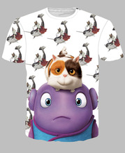 Fashion 3D Print T-shirt Cushions, Homes, Aliens Cotton Unisex Tee Shirts Animation Short Sleeve Casual Homme Loose Summer Tops