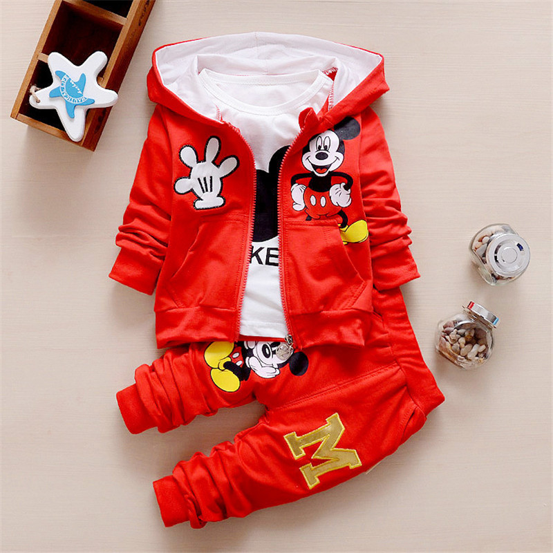 New 2016 autumn Cartoon 3PCS font b Plaid b font Shirt Tank Top Vest Jeans Pants