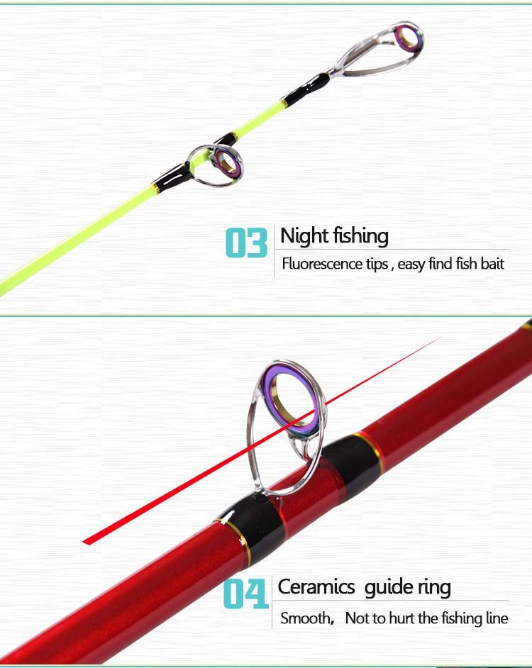 1.8 2.7m Boat Jigging Trolling Fishing Rod For Big Game Spinning