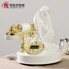 Hoshine Brand Novelty Craft Gift Home Telephone Corded Sexy Lady House Push Button Telefonos Cable Answering