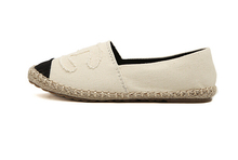 New Fashion Women s Espadrille Slip On Boat Flat Shoes Weave Casual Canvas Sneakers Woman Shoes