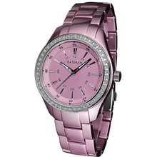 EASMAN Watch Women Purple Pink Ultralight Titanium Aluminum Quartz Watches Zircon Gems Water Resistant Wristwatches Watches