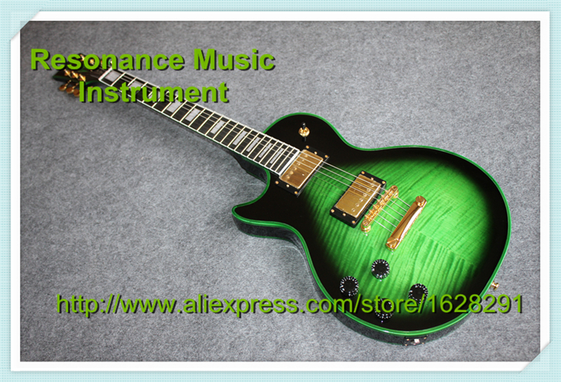 binding Green Custom Chinese Guitar & Guitars Binding vintage guitar Vintage  LP Finish Handed