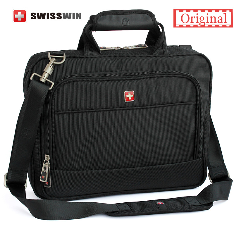 Фотография Swiss Brand laptop Briefcase Men 14 inch laptop Bag swissgear wenger men