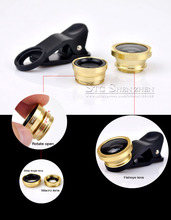 New 2015 Universal Mobile Phone Lenses 3 in 1 Wide Angle Macro Fish Eye Lens For