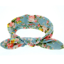 2016 Fashion Baby Top Knot Headbands Girls Headwrap Rabbit Bow Ear Hairband Headdress Baby Turban Tie Bandana Hair Accessories