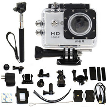 2.0″ WiFi SJ6000-w9 HD 1080P DVR Car Action Sport Waterproof Camera Monopod Hold
