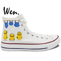 Wen Design Custom Hand Painted Shoes Minions Bare Bottom Despicable Me Men Women s High Top