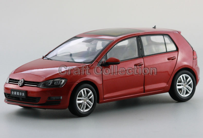 Red 1:18 Volkswagen Golf TSI 7 Hatchback Alloy Model Diecast Show Car Classic toys Scale Models Edition Limit