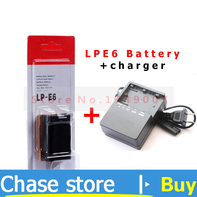 LP E6 LPE6 LP E6 Camera Battery battery charger LC E6E for Canon EOS 5D