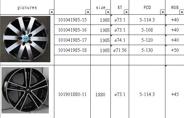     19 x 8.5 '' HUB 74.1  ET40 PCD 5 - 120   toyota, Lexus, Bmw, Audi, Benz. 4 x 4,   ..