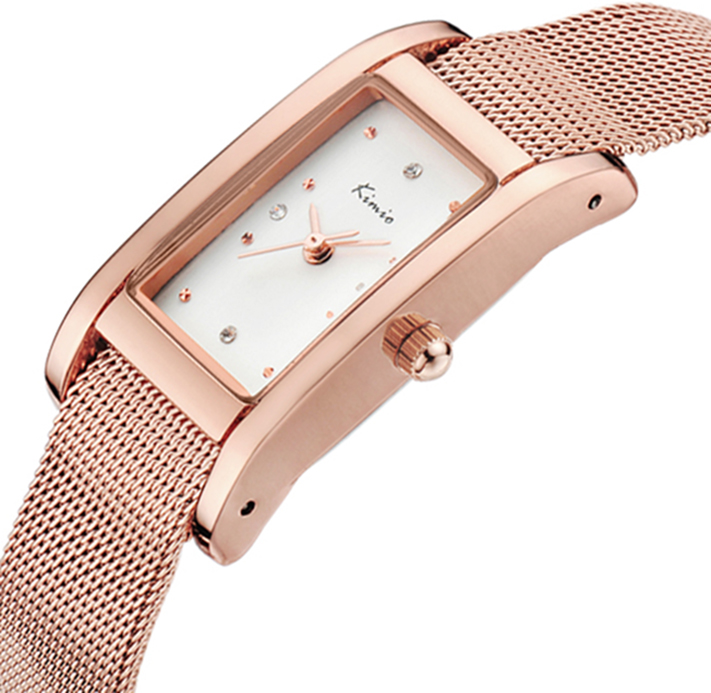 KIMIO Hot Brand Watch Stainless steel Bracelet Net Belt Watches Women Fashion luxury Quartz Watch Relogio Feminino Ladies watch