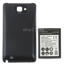 High Quality  5000 mAh Mobile Phone Battery & Cover Black Back Door for Samsung Galaxy Note/ i9220/ N7000