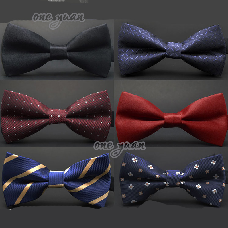 Hot sale 2015 Formal commercial bow tie butterfly cravat bowtie male solid color marriage bow ties