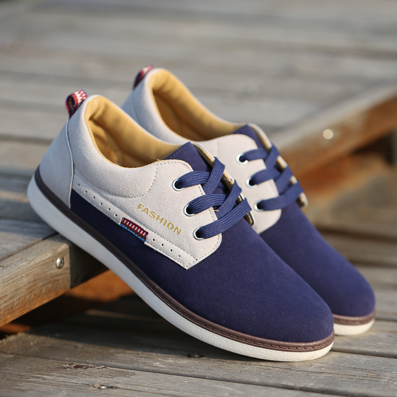 2015 Fall Men s shoes British fashion leather flats sneaker loafers shoes lace up 4 color