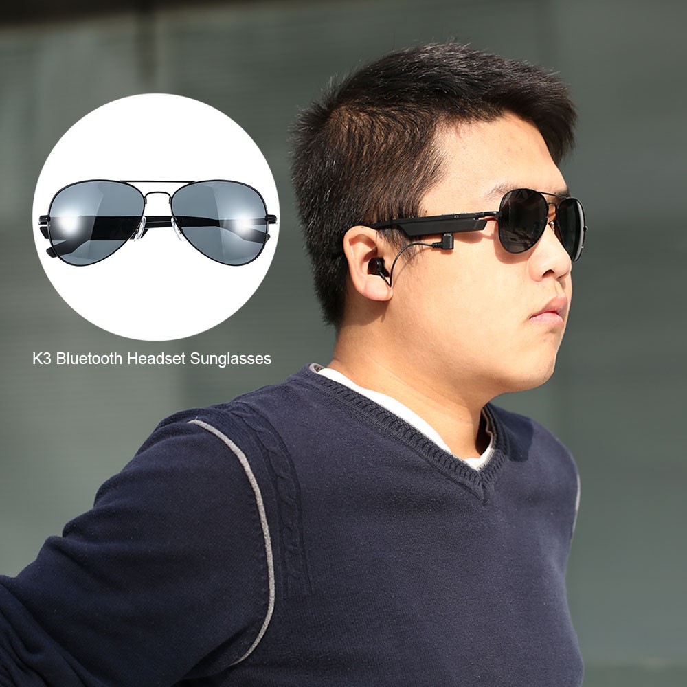 Bluetooth Wireless Sunglasses Wearphone Polarized Glasses Voice Control Phone Call Sports Smart Earphone Anti UV Resist Glare