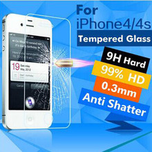 Ультратонкий 0.26 мм 2.5D премиум закаленное стекло защитная для iPhone 4 4S 4C HD iphone4 закаленное защитную пленку