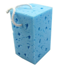 hanging type Blue high quality car wash sponge, Porous seaweed polyether car cleaning appliances HQ-C1268