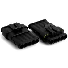 New 5sets Car Part 5 Pin Way Sealed Waterproof Automotive Electrical Wire Connector Plug Set
