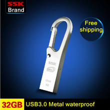 Сск K6 USB 3.0 100% 32 гб USB флэш-накопители ручка привод водонепроницаемый быстрая скорость металл 32 G USB 3.0 флэш-накопители
