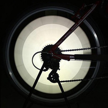 12Pcs Bicycle Mountain Bike Wheel Rim Spoke Mount Clip Tube Safety Warning Light Strip Reflector Reflective Outdoor White 75mm