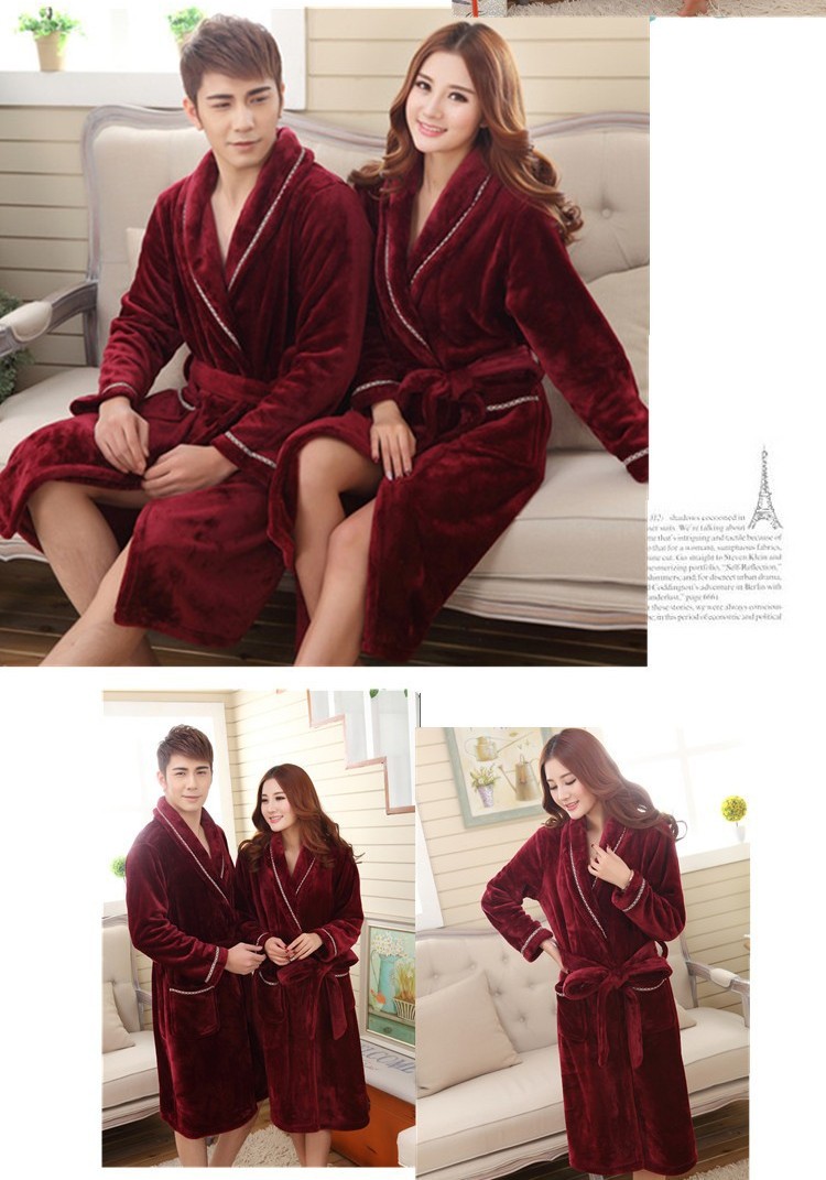 JINLILE Peignoirs De Bain sous-V/êTement Homme Peignoir en Peluche dhiver avec Lingerie Confortable La Mode Classique V/êTements /À Capuche De Nuit Pyjama Pas Cher