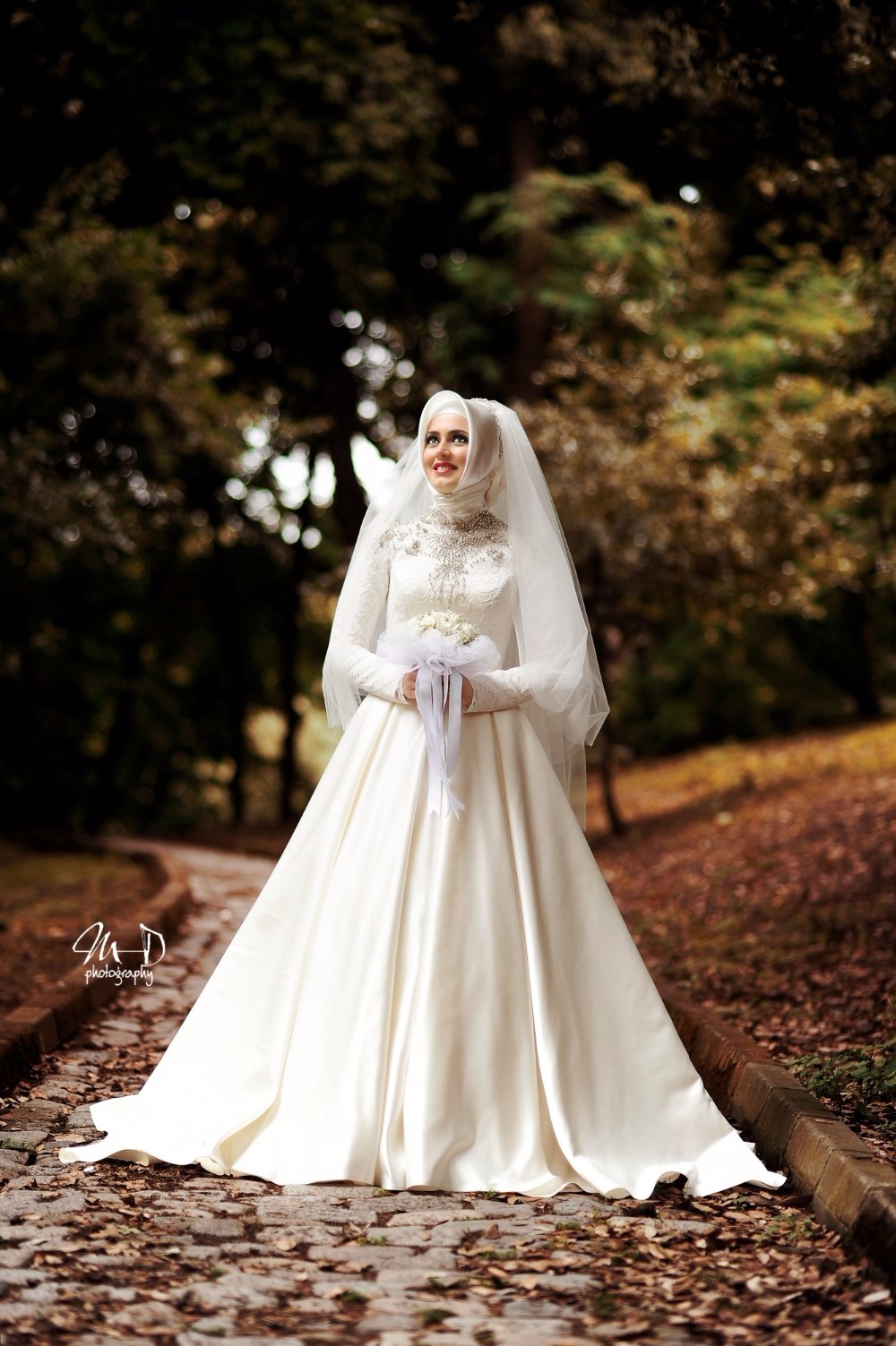 2020 Long Sleeve Muslim Islamic Wedding Dresses With Hijab High Neck Ivory Bridal Dress Lace Beaded Robe De Mariage Musulman Wedding Dress With Hijab Islamic Wedding Dresswedding Dress Aliexpress
