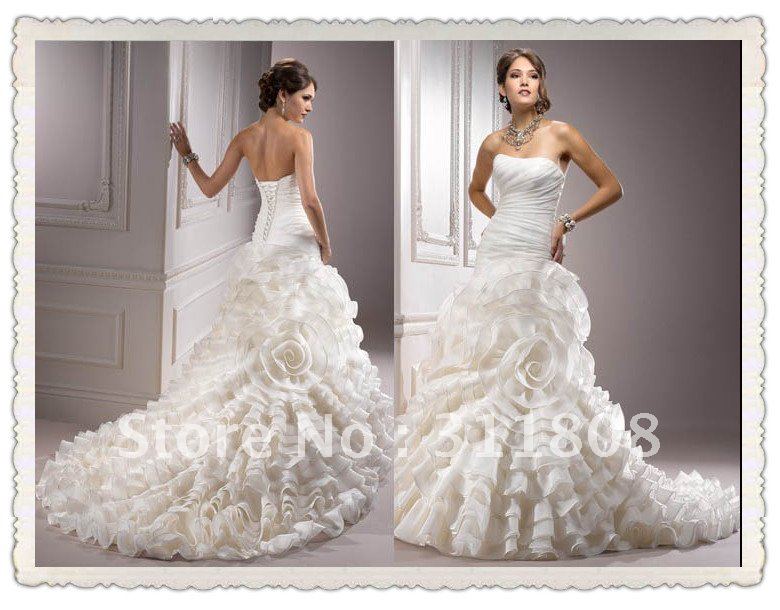 wedding dresses roses