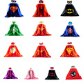 Mask cape superman spiderman kids superhero capes batman superhero costume suits for boys girls for party