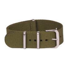 Multicolor ocasional 22 mm verde del ejército militar pulsera de reloj de la otan Nylon correa tejida de fibra de correas de reloj de 22 mm hebilla