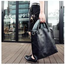Korean Style Men Handbags Man Bags Large Shopping Bags For Boys Satchels Black Fashion Paquete Sacoche Sacs Tassen Borsetta B17