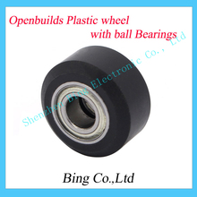 Openbuilds Plastic wheel with ball Bearings Passive Round wheel Idler Pulley Gear perlin wheel For 3D Printer Accessories