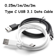 New 25CM/1M/2M/3M Universal USB 3.1 Type C Charging Cable Type-C USB Sync & Charger Data Cable For Nexus 5X 6P OnePlus 2 LG G5