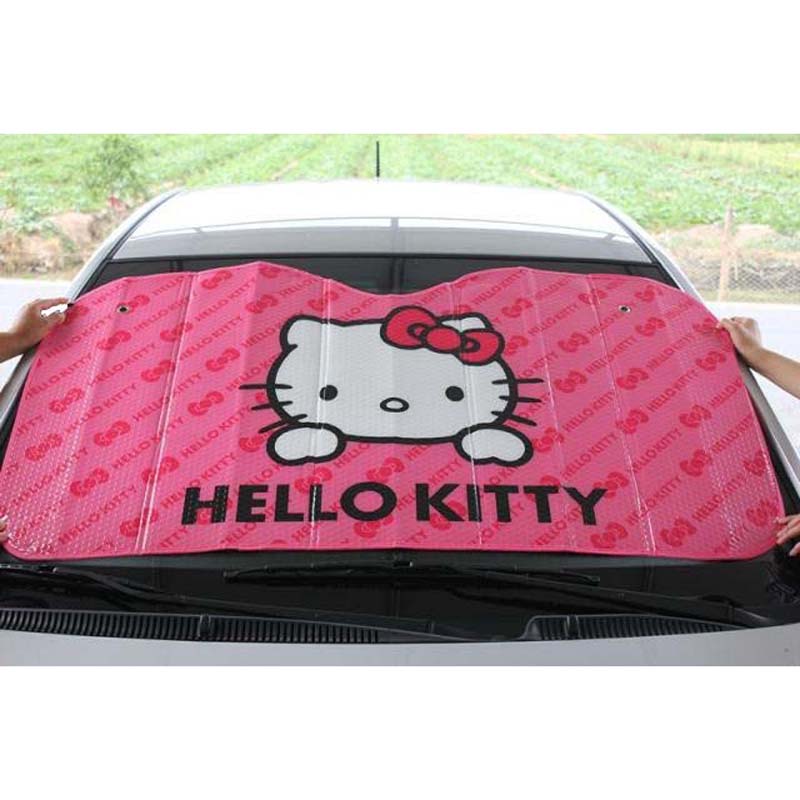 CUTE Hello kitty aluminum foil Car Windshield Reflective Sun Shade