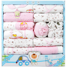 free shipping new 2015 100 cotton newborn baby clothing sets 15pcs infants suit baby girls boys