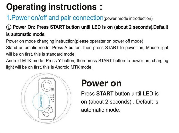 MOCUTE Joystick Multifunction Bluetooth Selfie Remote Control Shutter Gamepad for TabletPhoneEbookTVGamepad (16)