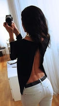 Backless Summer Fashion Women Casual Lace Shirts Chiffon Blouses T Shirt Tops