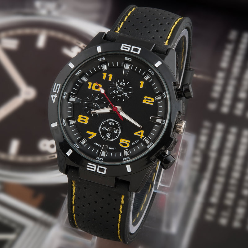 2015 new Casual Quartz watch men military Watches sport Wristwatch Dropship Silicone Clock Fashion Hours
