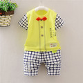 Children Clothing Set 2016 Fashion Baby summer Clothing Set kids Clothes set Gentleman Suit Boys short
