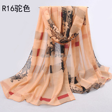 2015 new style scarf thin silk chiffon scarf spring and autumn silk women summer emulation silk