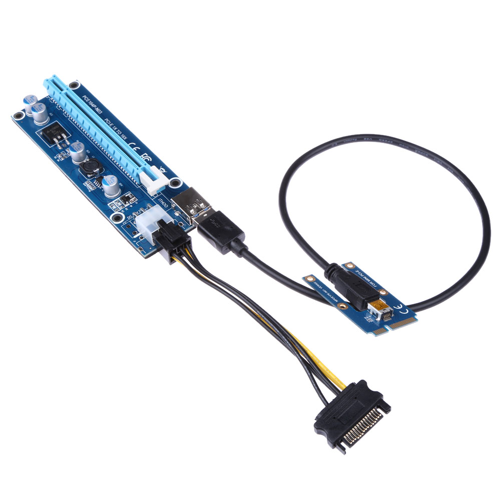 USB 3.0 Riser PCI-E 6Pin GPU Extender Card Adapter Cable for Mining NEW 5 Pack