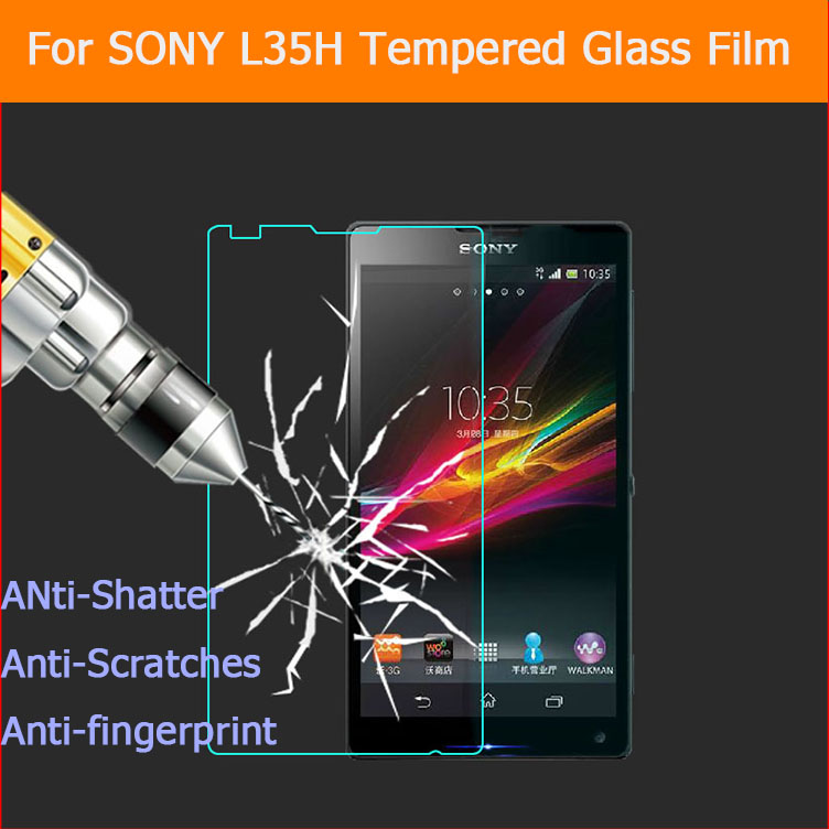 Hot 0 26mm 2 5D Premium Anti shatter Tempered Glass film for Sony Xperia ZL XZQ