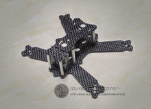 DIY super mini FPV QAV130 cross racing drone QVI130 pure carbon fiber quadcopter frame