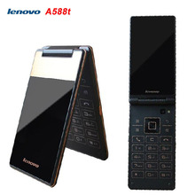 Original Lenovo A588t 4” Android 4.4 ROM 4GB Vertical Flip Smartphone MTK6582M Quad Core Dual SIM GSM Network